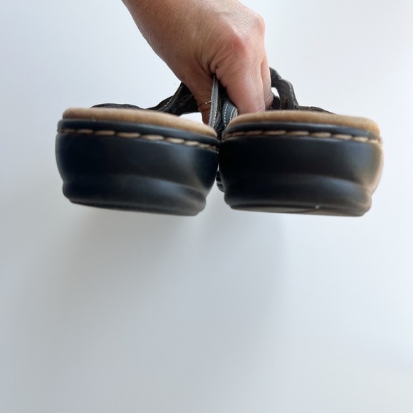 Clarks Leisa Faye Blue Leather Slide Sandals Womens 8 Comfort Casual - Picture 7 of 10